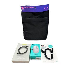 Tablet Black Sleeve Fits Devices Up to 11", Heyday 6 ft. Charging Cable, Deal Wo